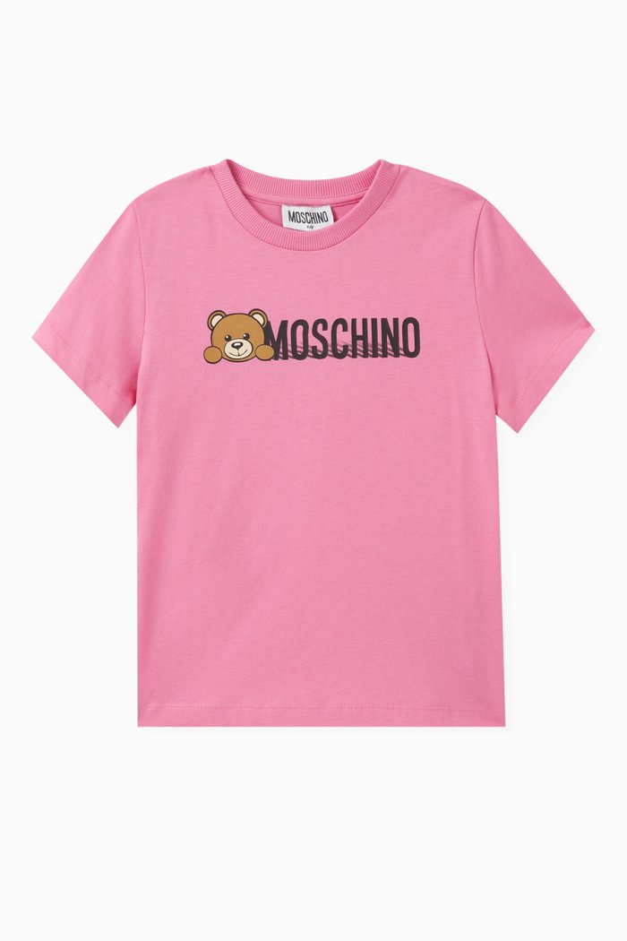 

Teddy Logo T-shirt in Cotton-jersey, Pink