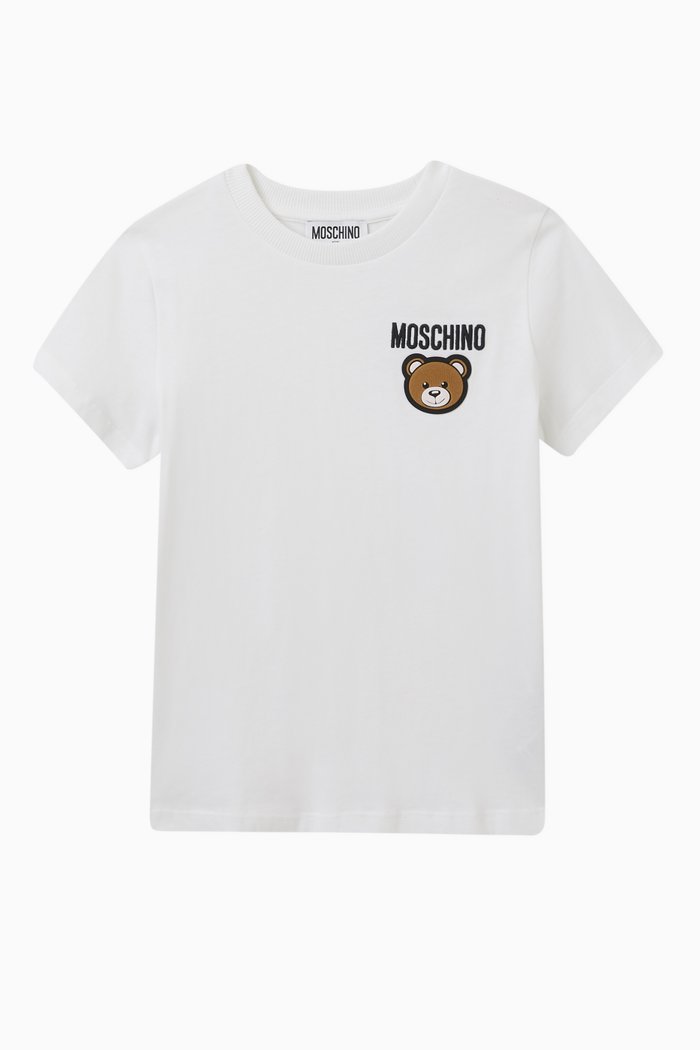 

Teddy Logo T-shirt in Cotton-jersey, White