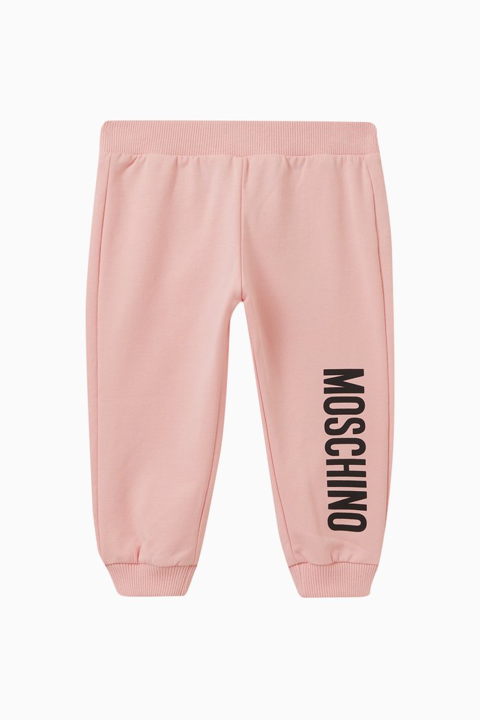 

Logo Sweatpants in Cotton Fleece, Pink