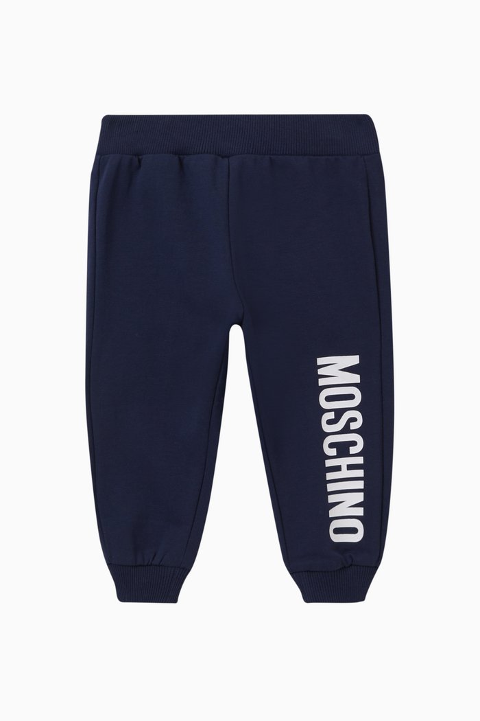 

Logo Sweatpants in Cotton Fleece, Blue