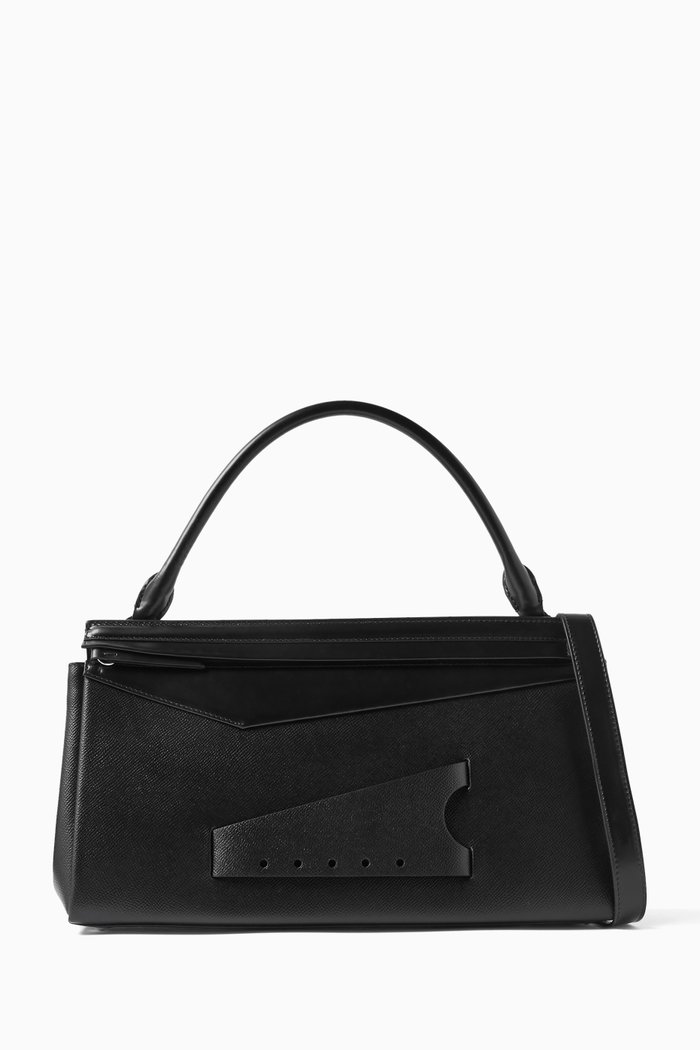 

Snatched Tote Bag in Leather, Black