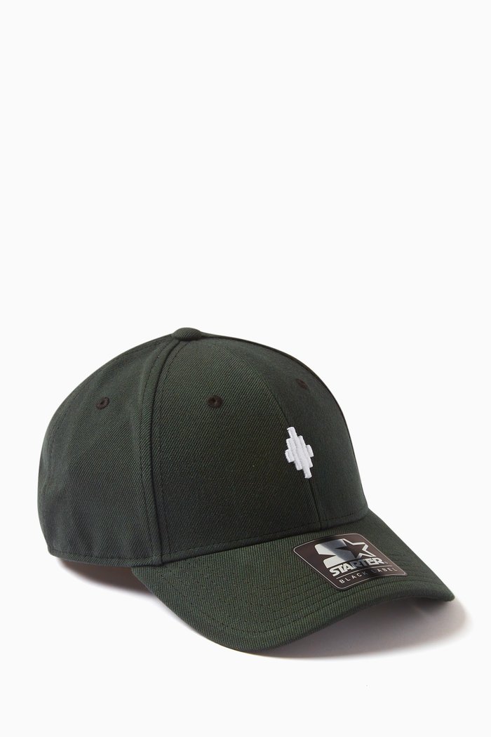 Cross Baseball Cap in Cotton-twill, Black