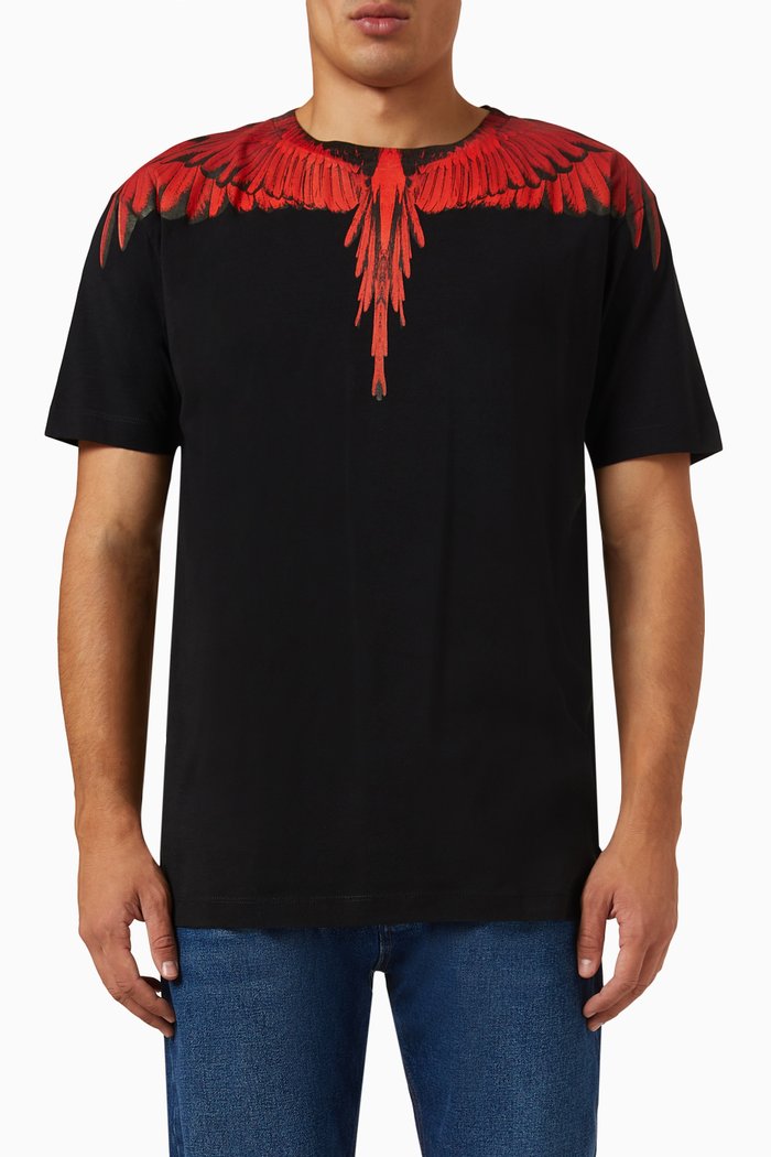 

Icon Wings T-shirt in Cotton Jersey, Black