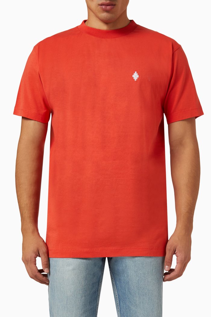 

Cross T-shirt in Cotton Jersey, Orange