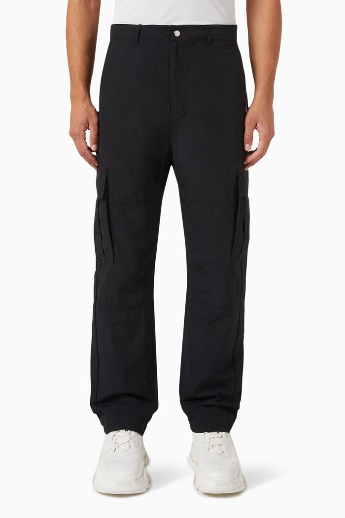 

Cross Cargo Pants in Nylon, Black