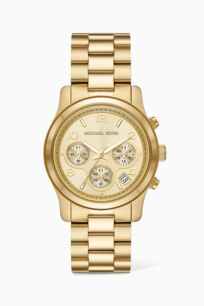 

Runway Chronograph Stainless Steel Watch, 38mm, Gold