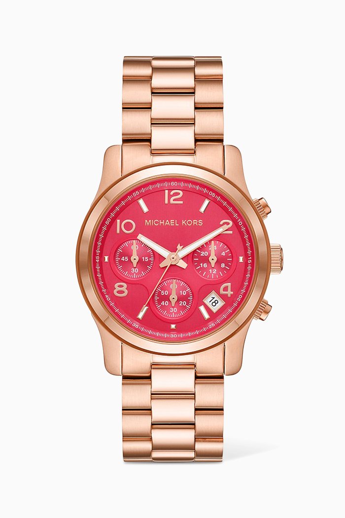 

Runway Chronograph Stainless Steel Watch, 38mm, Rose gold
