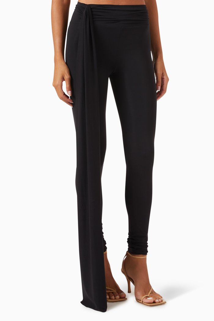 

Sierpe Ruched Leggings in Stretch-nylon, Black
