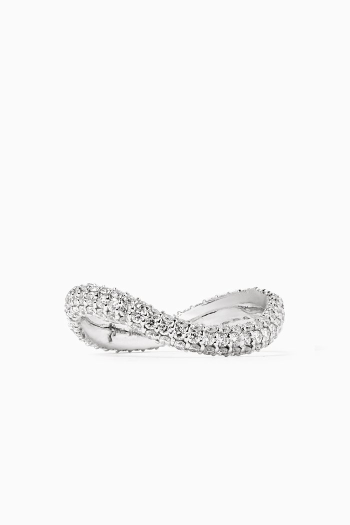 

Bold Infinity Diamond Ring in 18kt WhiteGold, White