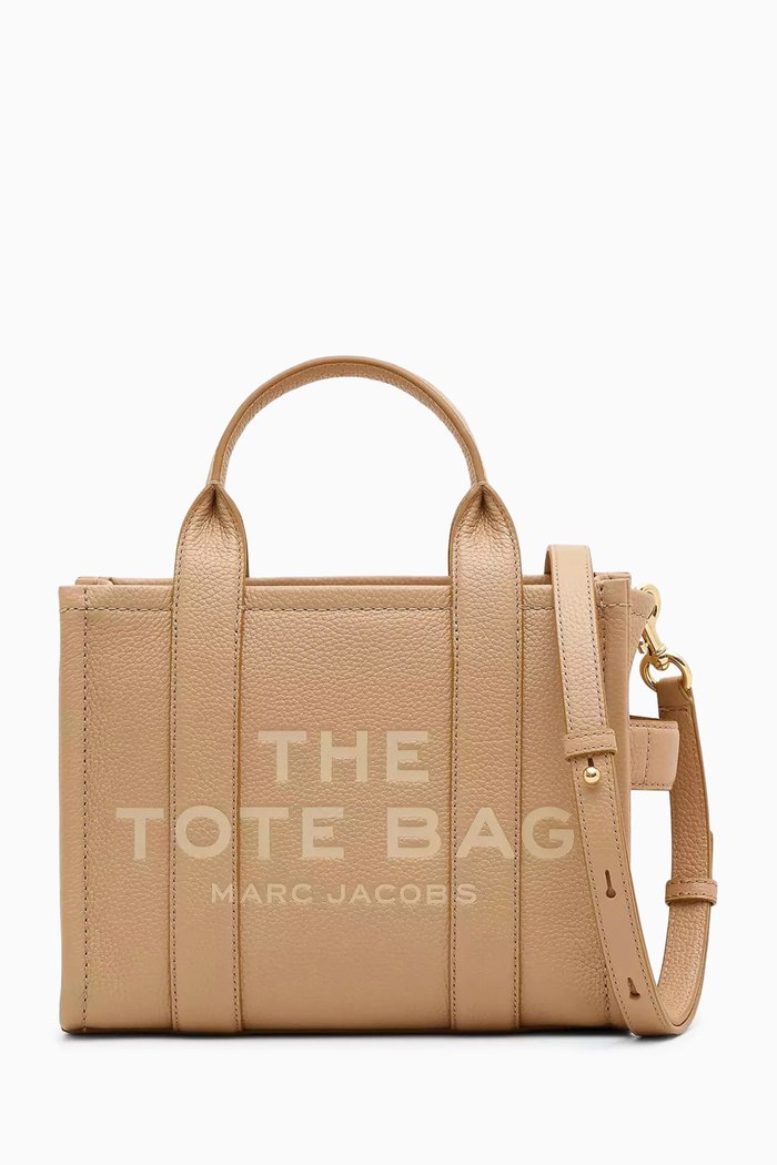 

The Small Tote Bag in Leather, Neutral