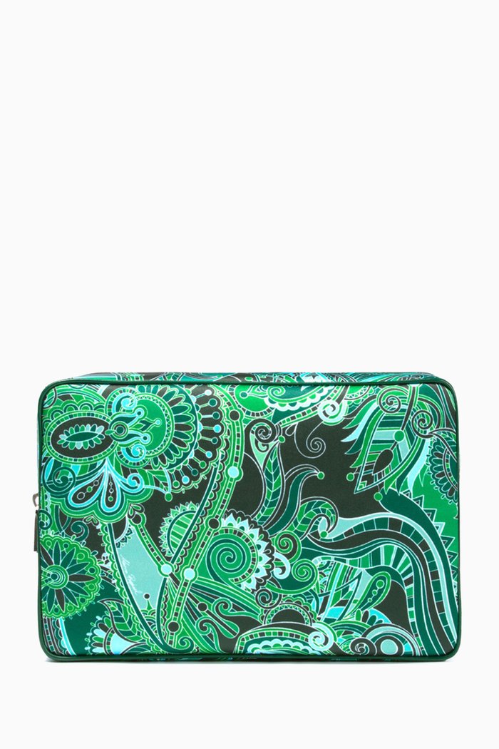 

Large Vanity Case in Textile, Green