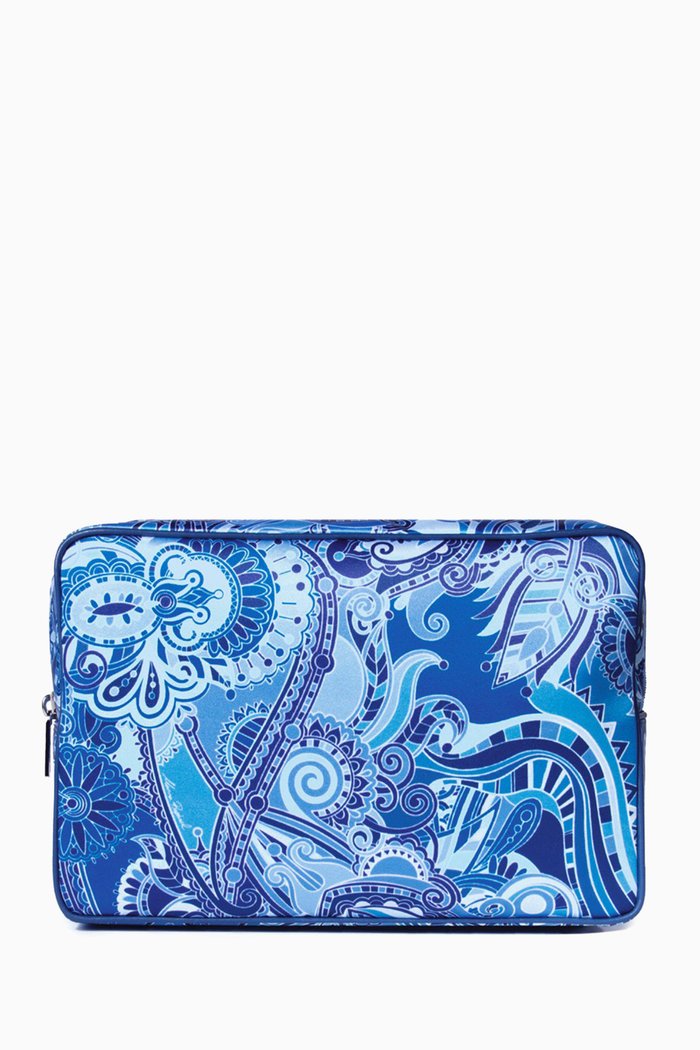 

Medium Vanity Case in Textile, Blue