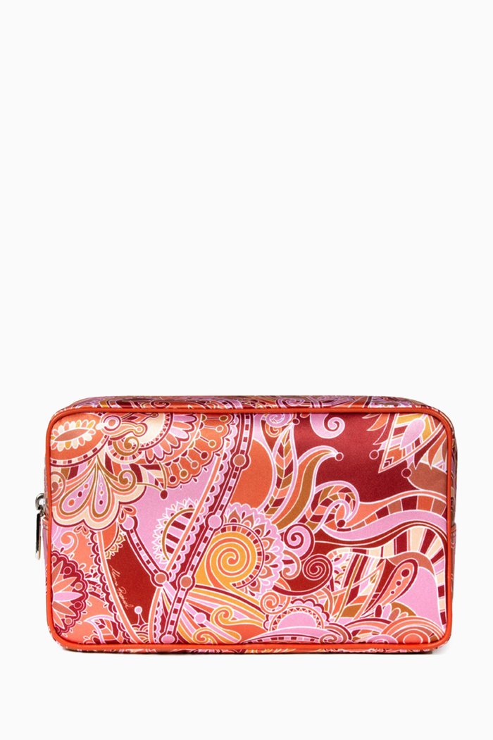 

Medium Vanity Case in Textile, Pink
