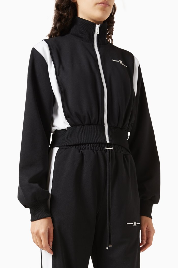 MA Logo Cropped Jacket, Black
