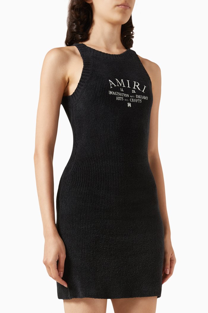 

Logo Tank Dress in Cotton-jersey, Black