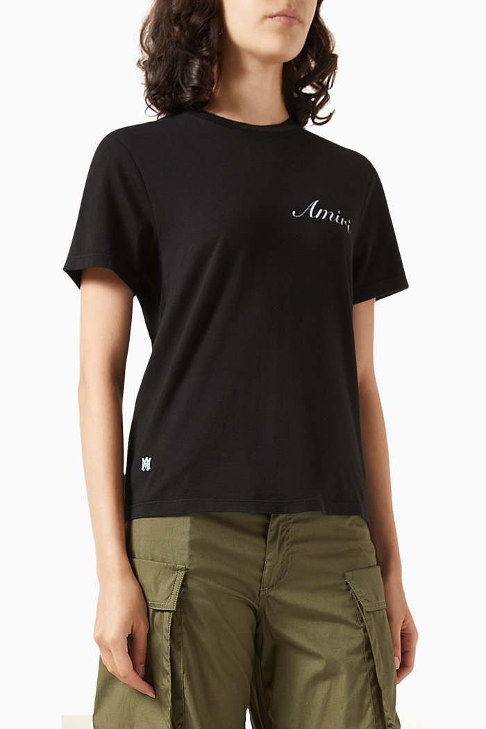 

MA Script T-shirt in Cotton-jersey, Black