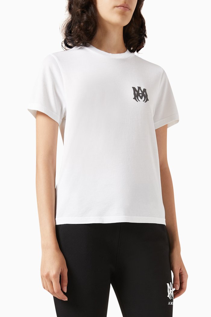 MA Logo T-shirt in Cotton-jersey, White