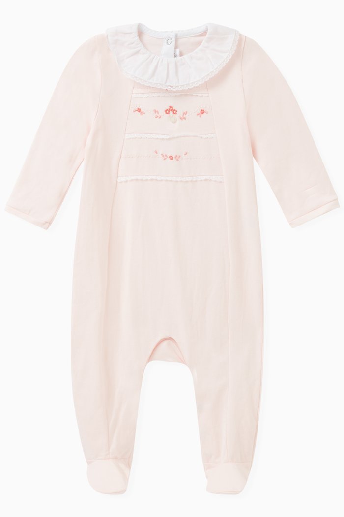 Flower Pyjama in Cotton, Pink