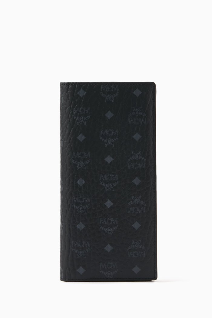 

Large Continental Wallet in Visetos, Black