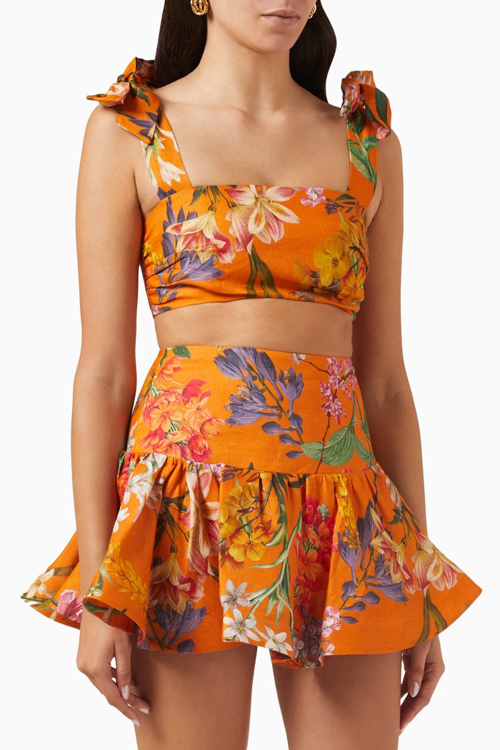 

Nova Blouse in Cotton, Orange