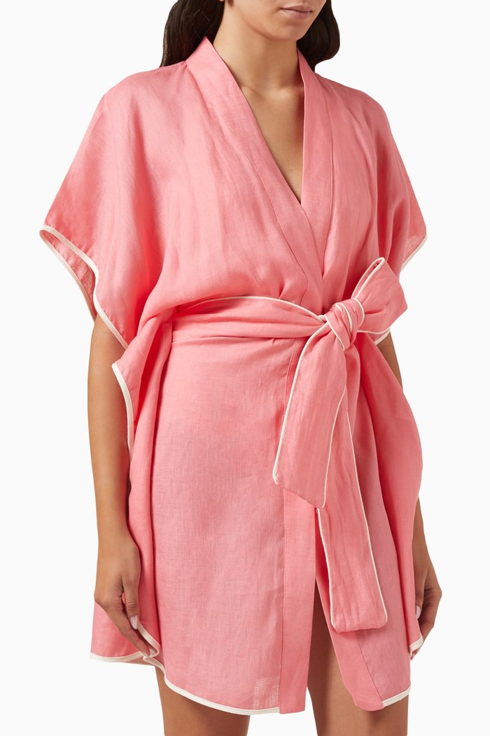 

Sardinia Short Kimono, Pink