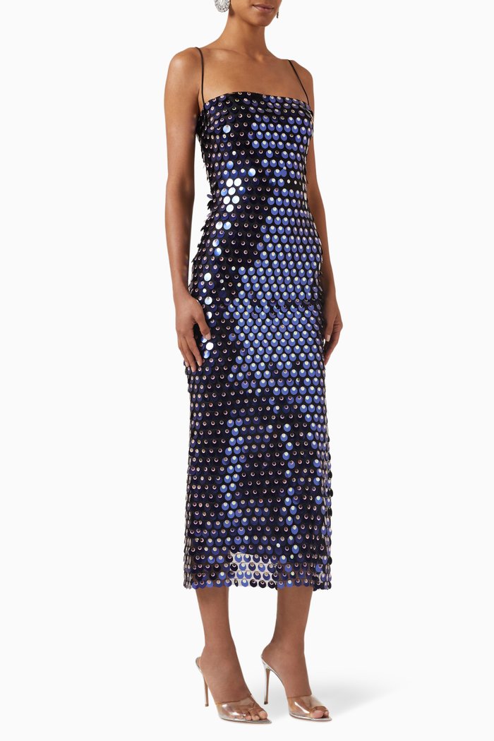 

Phoenix Dress in Sequins, Blue