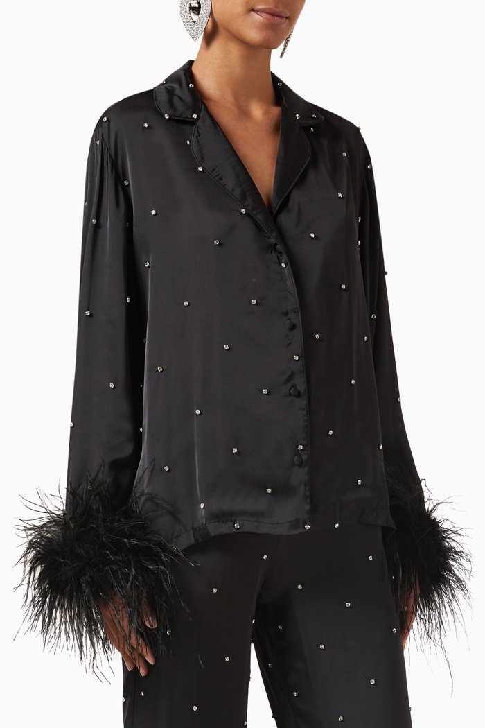 

Lounge Shirt in Nylon, Black