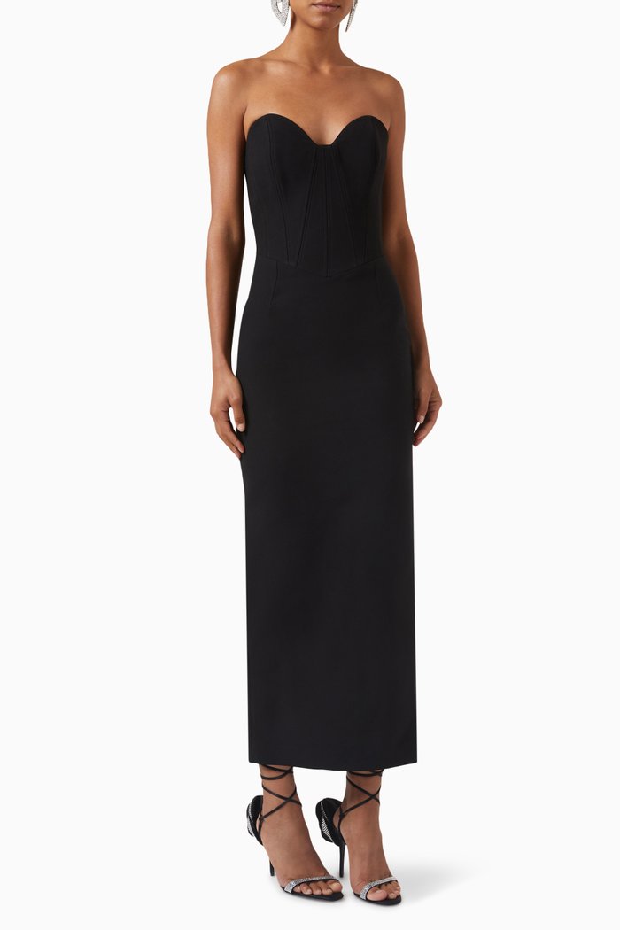 

Paloma Dress in Crepe, Black