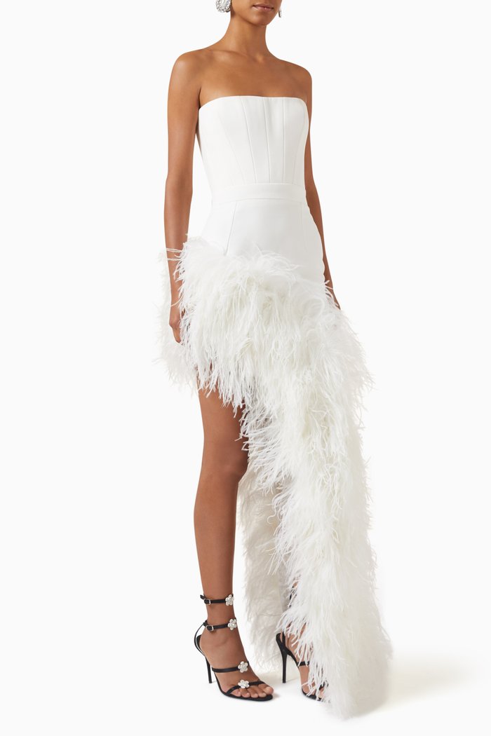 

Giselle Dress in Crepe, White