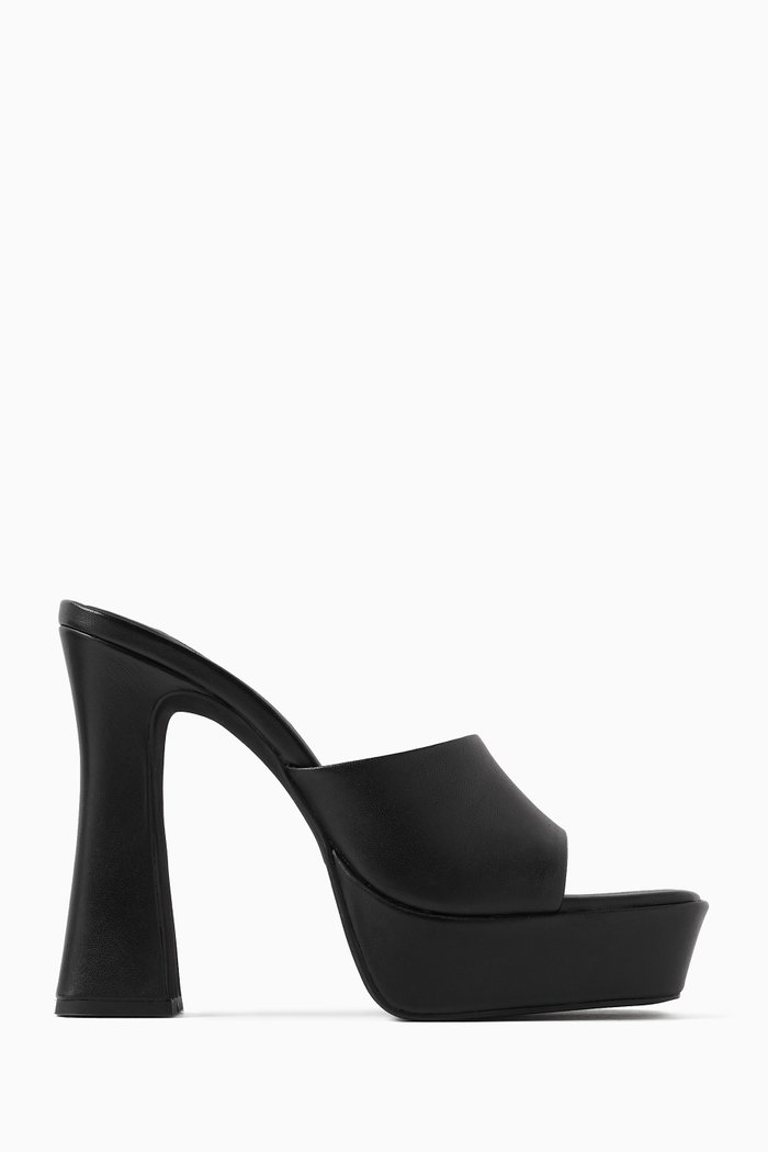 

Tillee 90 Mules in Matte Leather, Black