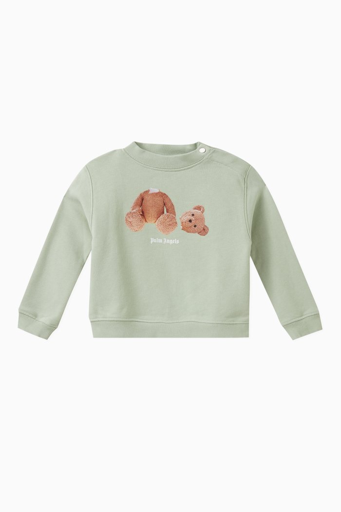 

Broken Bear Sweatshirt in Cotton, Green