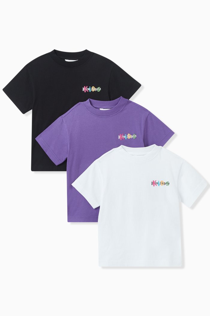 

Logo T-shirt, Set of 3, Multicolour