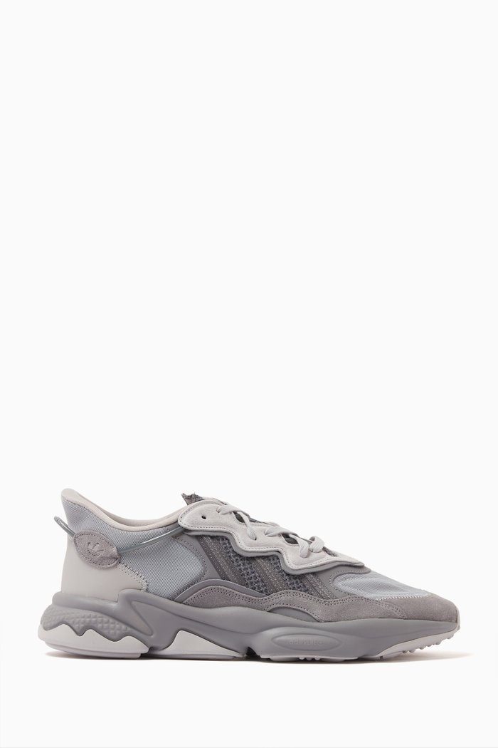 

Ozweego Sneakers in Mesh and Suede, Grey