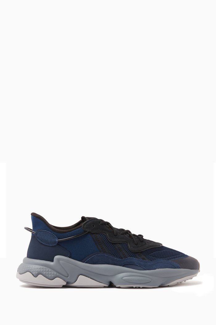 

Ozweego Sneakers in Mesh and Suede, Blue