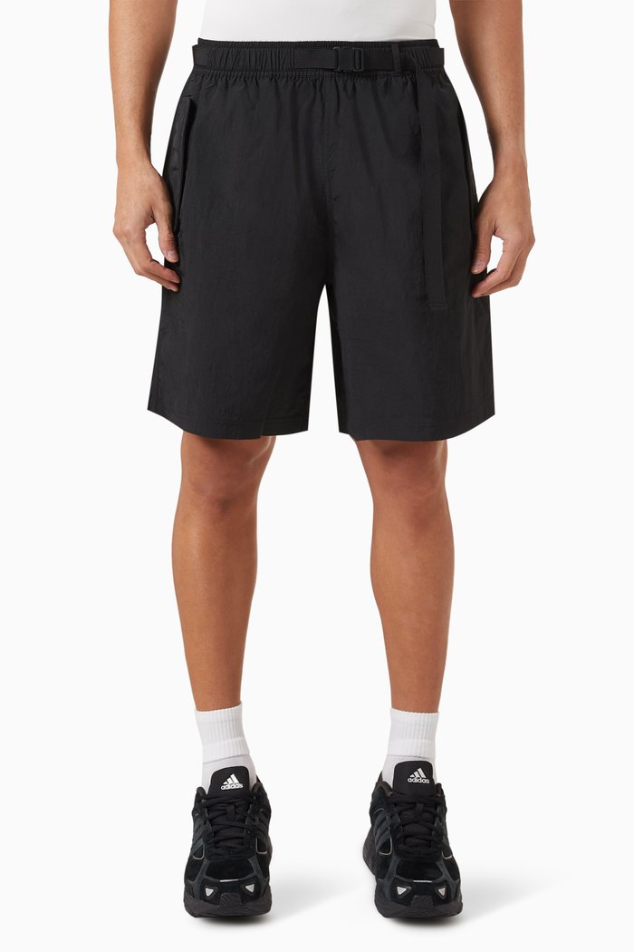 

Adventure Cargo Shorts in Recycled Nylon, Black