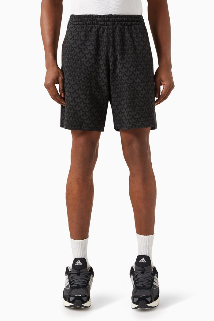 

Logo Short in Cotton French Terry, Black