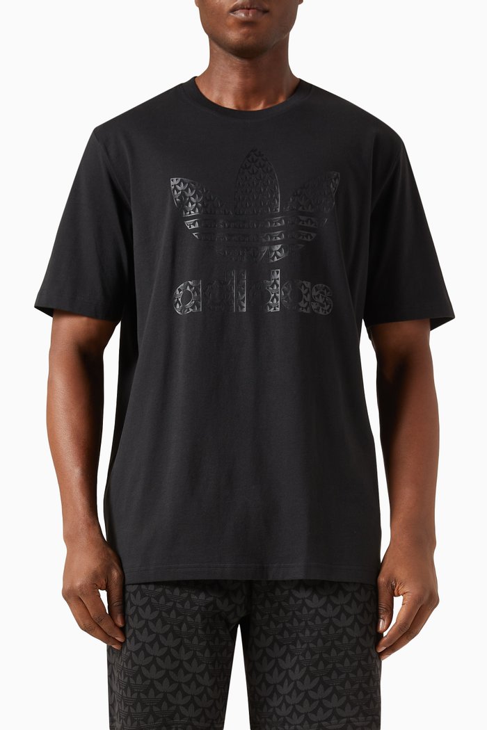 

Monogram T-shirt in Cotton Jersey, Black