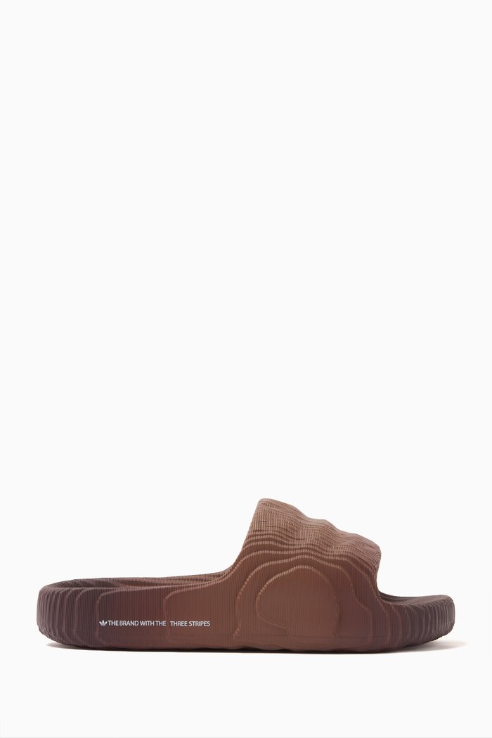 Adilette 22 Pool Slides in Bio-based EVA, Brown