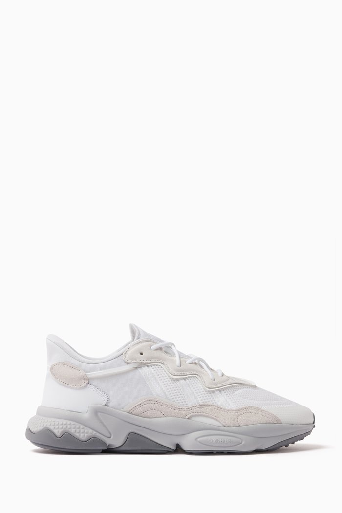 

Ozweego Sneakers in Mesh and Suede, White