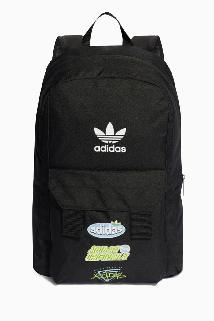 

Graphic Youth Backpack in Recycled Polyester, Black