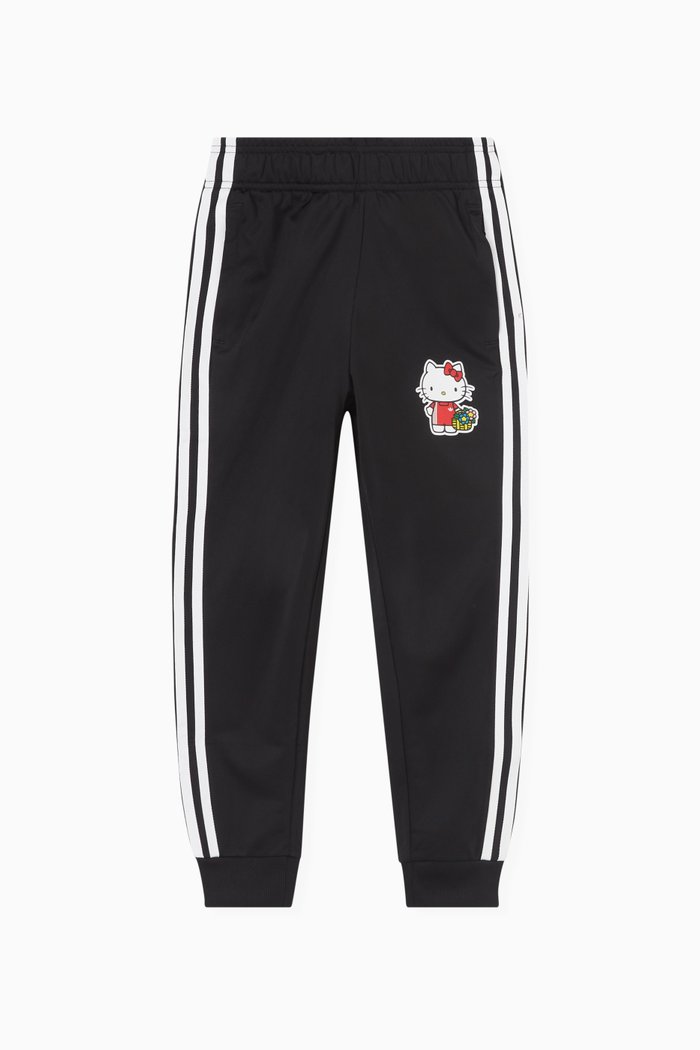 

x Hello Kitty Logo Sweatpants in Recycled Tricot, Black