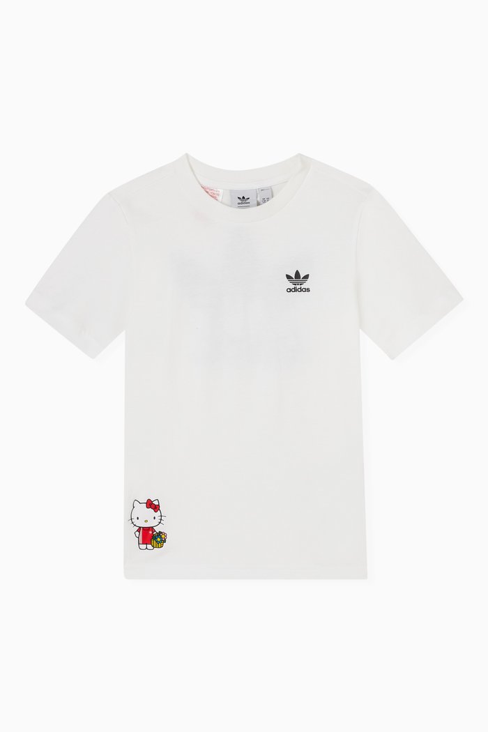 

x Hello Kitty Logo T-shirt in Cotton-jersey, White