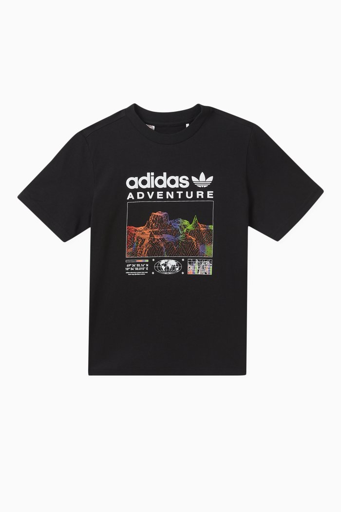 

Graphic Logo T-Shirt in Cotton, Black