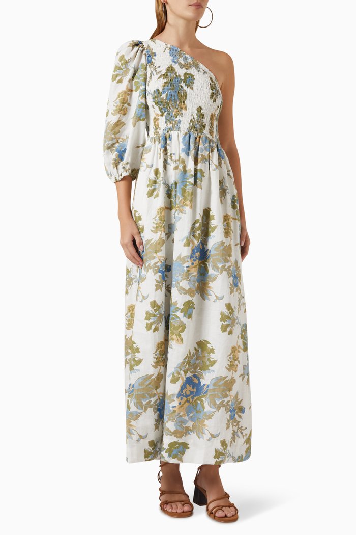 

Anha Maxi Dress in Rayon-crepe, Multicolour