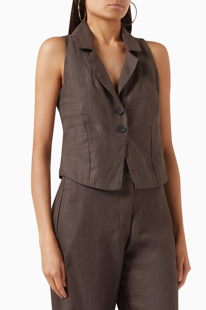 

Gabriel Top in Linen, Grey