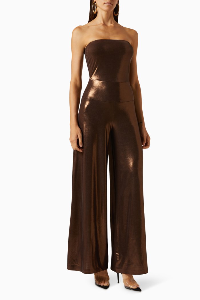 

Strapless Elephant Jumpsuit, Brown