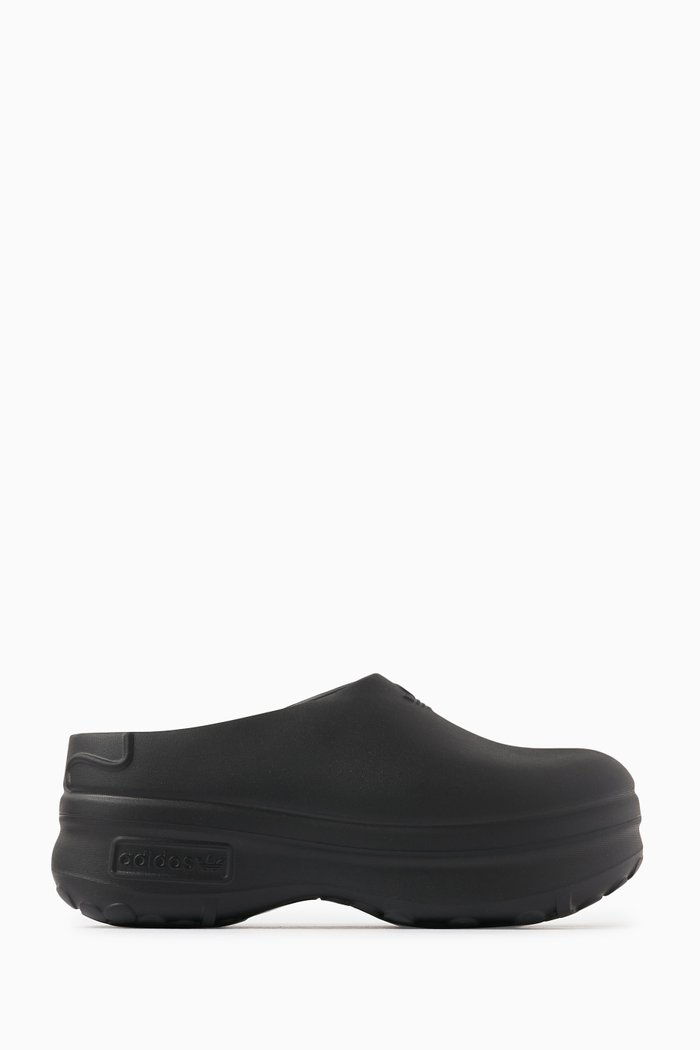 

AdiFom Stan Smith Mules in Rubber, Black
