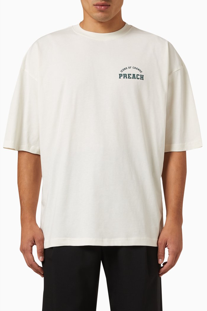 

Varsity Icons T-shirt in Cotton, Neutral