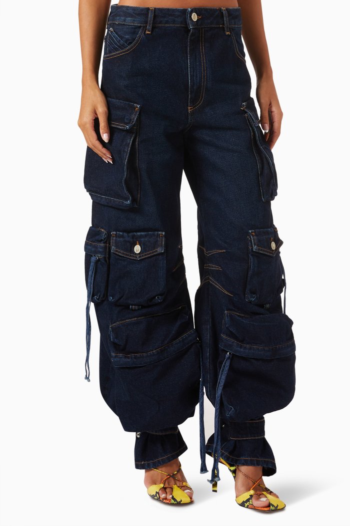 

Fern Cargo Jeans in Denim, Blue