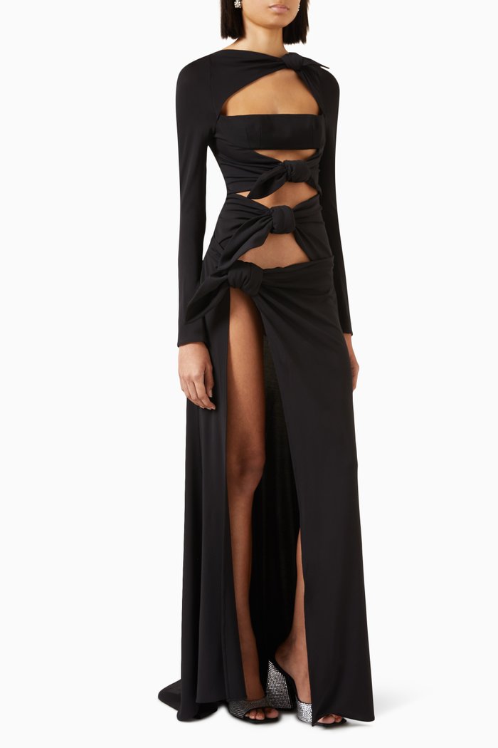 

Candice Maxi Dress in Jersey, Black